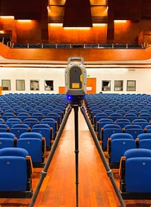 Trimble X9 3d-skanner Jõhvi kontserdimajas